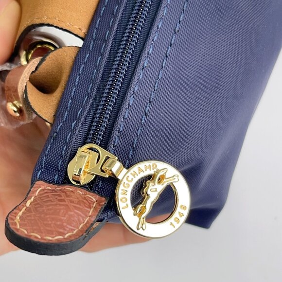 Longchamp Navy and Brown Crossbody Bag - Picture 7 of 7